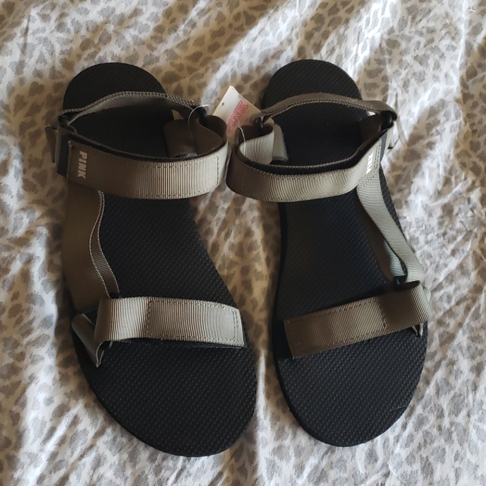 PINK Victoria's Secret Canvas Sandals